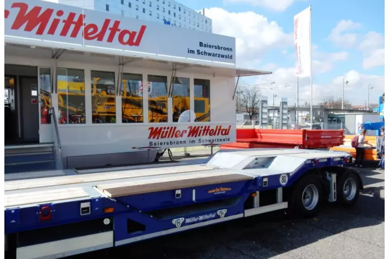 Dank der Firma Müller Mitteltal sind individuelle und qualitativ hochwertige Transportlösungen schon seit vielen Jahren Teil der Schweizer Messen. 