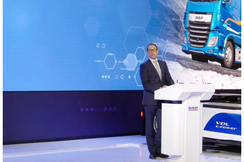 Erfolgsnachrichten verkündete auch Harry Wolters, President DAF Trucks. Demnach stieg der Marktanteil von DAF im EU 28+2 Raum bei Lkw über 16 t von 13,8 % in 2014 auf hochgerechnete 16,5 % in 2018.