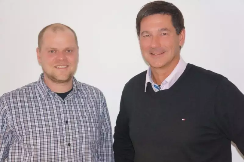 Jürgen Bergmann und Stig Engström (re).