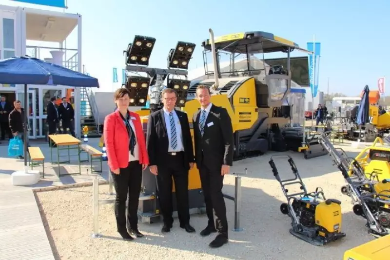 Die Führungsriege von Atlas Copco: Marketingleiterin Anja Wiehoff, Geschäftsführer Henk Brouwer und Leiter Portable Energy & Bauwerkzeuge Manuel Portner.