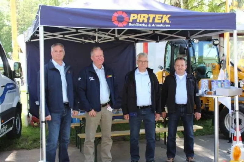Die Mannschaft von Pirtek (v.l.n.r.): Edwin Bieber, Olaf Koch, Karl Bullinger, Karlheinz Zimmermann .