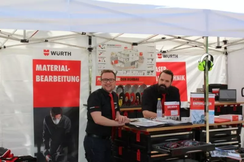 Hilfestellung bei der Beantwortung praxisorientierter Fragen wurde auch bei den Profis des Montagespezialisten Würth geboten.