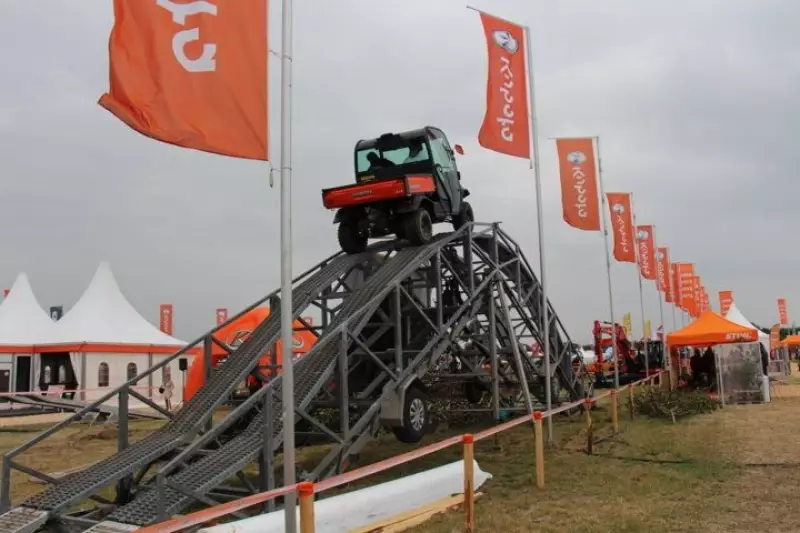 Die Kubota Fun- und Teststrecke fand großen Anklang bei den Besuchern.