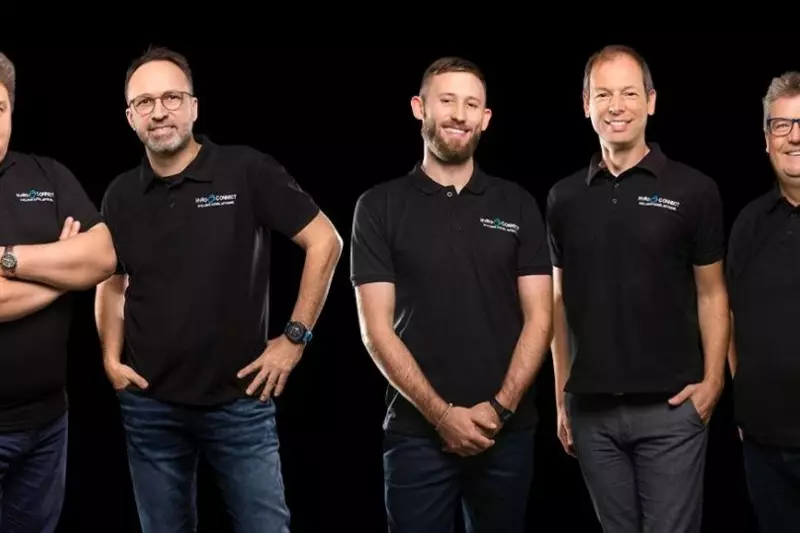 Das HyRoConnect-Team (v. l.): Piotr Mackiewicz, Markus Löhr, Tobias Junk, Daniel Hecker und Dirk Struppe. 