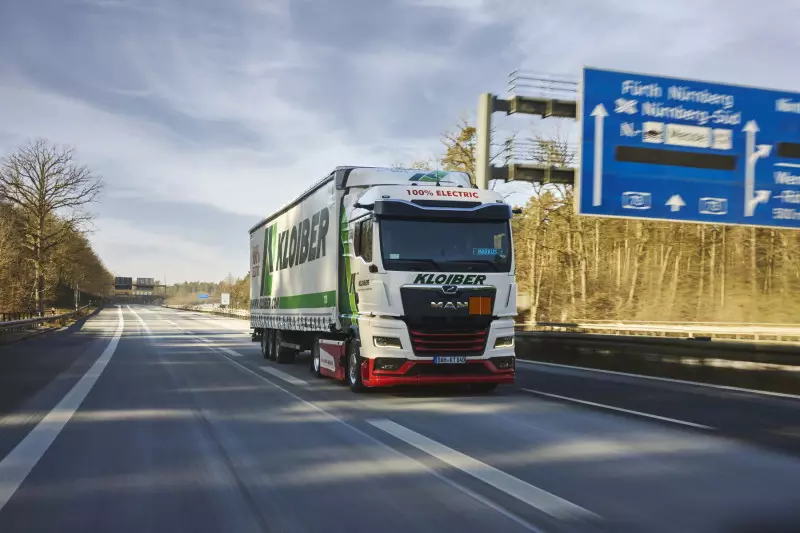 Die MAN eTGX verkehren zwischen den MAN-Werken in Nürnberg und München.