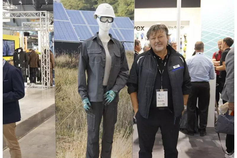 Thorsten Udet, Director Marketing & Communication uvex Workwear, präsentierte auf der Messe in Stuttgart Produkte mit durchdachter Funktionalität, hohem Schutz, herausragenden Materialkombinationen und sehr guter Passform. Quelle: Treffpunkt.Bau