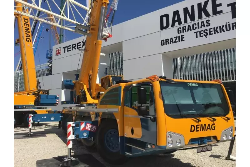 Demag: „Eine Legende kehrt zurück“, hieß es auf dem Stand von Terex.