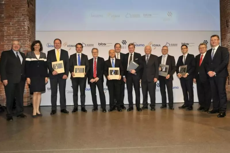 Die Gewinner des Bauma Innovationspreises 2016 in der Allerheiligen Hofkirche, München.