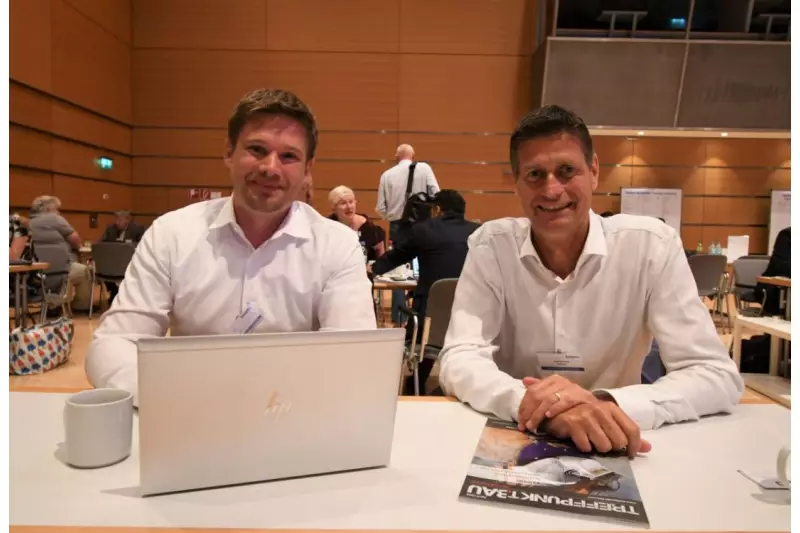 E-Power ist das bauma-Thema bei Webasto, wie uns Nico Münch, Business Line Manager Battery Systems, und Jörg Hornung, VP Business Line Thermomanagement, mitteilten.