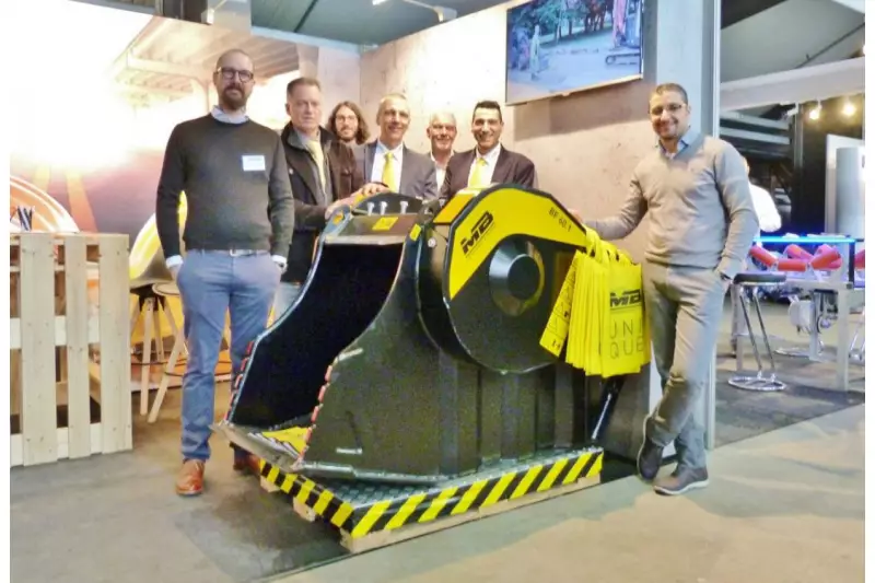 Am Stand des Schweizer Händlers Tecnopart wurde die Marke MB Crusher persönlich durch das kompetente MB-Team repräsentiert. Händler und Hersteller arbeiten eng zusammen.