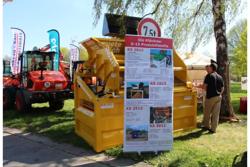 Vom 20. bis 22. April präsentierte das Unternehmen Klöckner seine Siebtechnik in Kooperation mit dem Händler BIG Baumaschinen auf dem Baumaschinentag 2018 in Feuchtwangen.