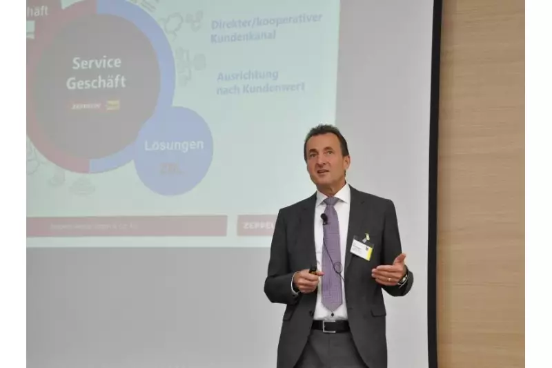 Digitalisierung & Vermietung: Peter Schrader, Geschäftsführer von Zeppelin Rental, erläuterte Strategien und Erfahrungen zum Thema Online-Vermietung.