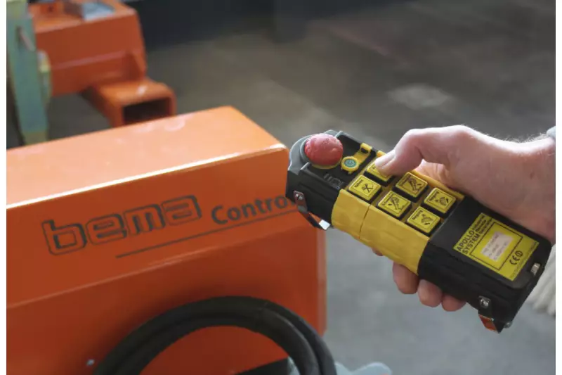 Robust und sicher – die neue Bema-Funkfernbedienung. 