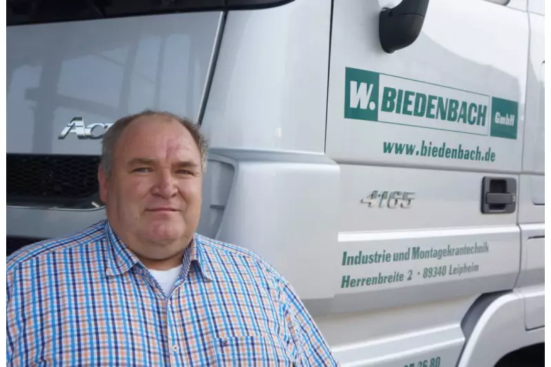 Walter Biedenbach gründete 1997 sein Unternehmen. Sein Motto: „Wir machen Maschinen mobil.“