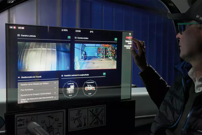 Die transparente OLED-Bildschirmtechnologie (T-OLED) von Bobcat bietet Fahrern die Möglichkeit, auf eine Vielzahl von Funktionen zuzugreifen, ohne den Blick von der Baustelle abzuwenden. Entwickelt wurde sie in Zusammenarbeit mit LG und BSI Research. Quelle: Bobcat