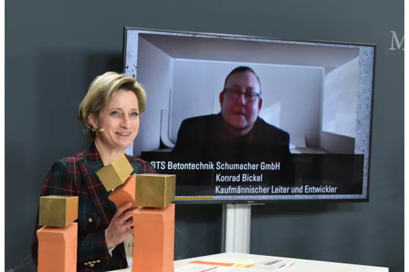 Konrad Bickel, Kaufmännischer Leiter und Entwickler BTS Betontechnik Schumacher GmbH, wurde zur Preisverleihung online zugeschaltet. „Es ist eine sehr große Ehre diesen Preis zu erhalten“, sagte er.