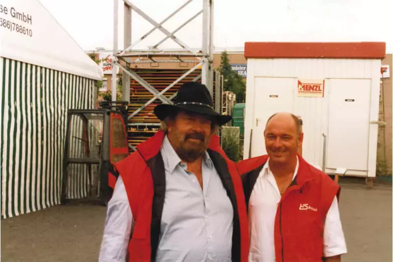Über die Jahre gab es tolle Begegnungen, hier Hermann Schoch mit Bud Spencer