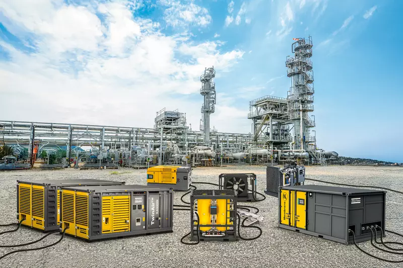 Sechs neue Modelle der mobilen Drucklufttrockner CDR und CDR+ liefern saubere, trockene Luft in jeder Umgebung und ergänzen damit das Angebot an mobilen Luftlösungen von Atlas Copco. Quelle: Atlas Copco