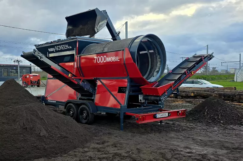 Die Easy-Screen 7000 ist stationär wie mobil einsetzbar und bietet eine Leistung von bis zu 80 m³/h. 