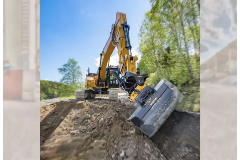 Mit einem Bremsmoment von 340 kNm ist der neue EC233 einer der leistungsstärksten Tiltrotatoren für Bagger bis 33 Tonnen.