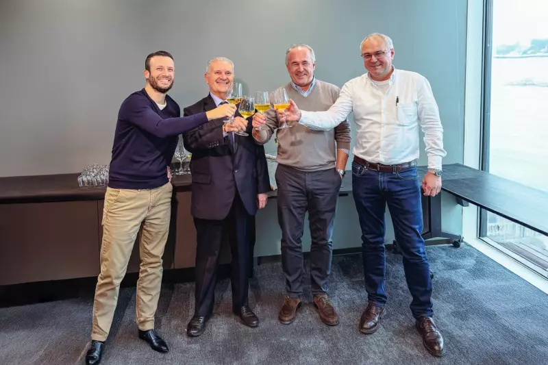 V.l.: Amedeo Morello, Francesco Morello, Alain Faymonville & Yves Faymonville  