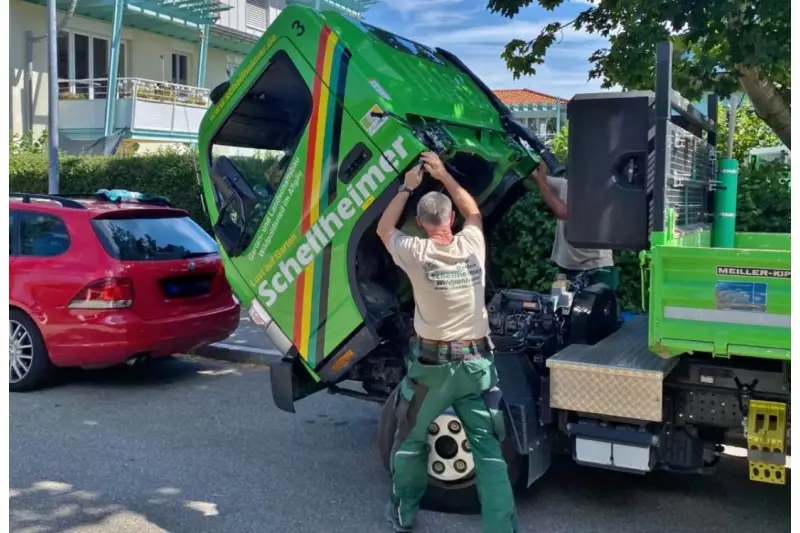 Mit kippbarer Kabine fällt die Wartung des Fuso Canter besonders leicht.