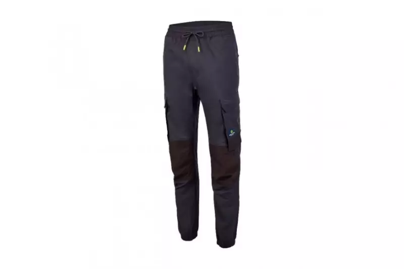 Die funktionale und bequeme Adonis-Arbeitshose von Hans Schäfer Workwear punktet mit komfortablem Schnitt, elastischem Bund, Seitentaschen und hautfreundlichem Stoff. Graphen