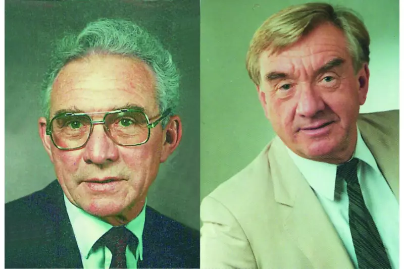 (V.l.) Die Brüder Hans und Heinz Emmerich.