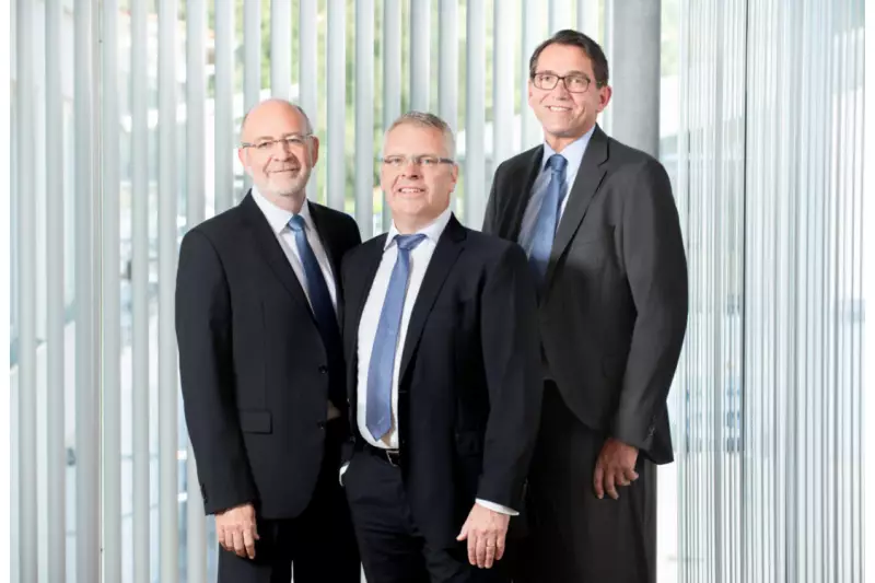 Das Hatz Managementtrio (von links): Wilfried Riemann (operativer Geschäftsführer, COO), Bernd Krüper (Vorsitzender der Geschäftsführung, CEO), Thomas Lehner (kaufmännischer Geschäftsführer, CFO).