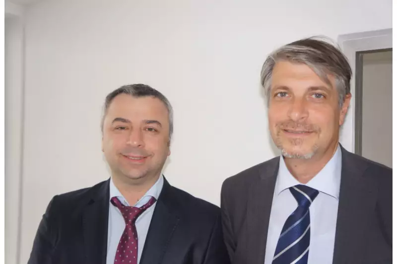 Stoian Markov (r.), Company Director Hidromek West/Espana, und Sebastien Zilyas, Marketing Manager, forcieren die Expansion des europäischen Herstellers im deutschsprachigen Raum und freuen sich über Händleranfragen.