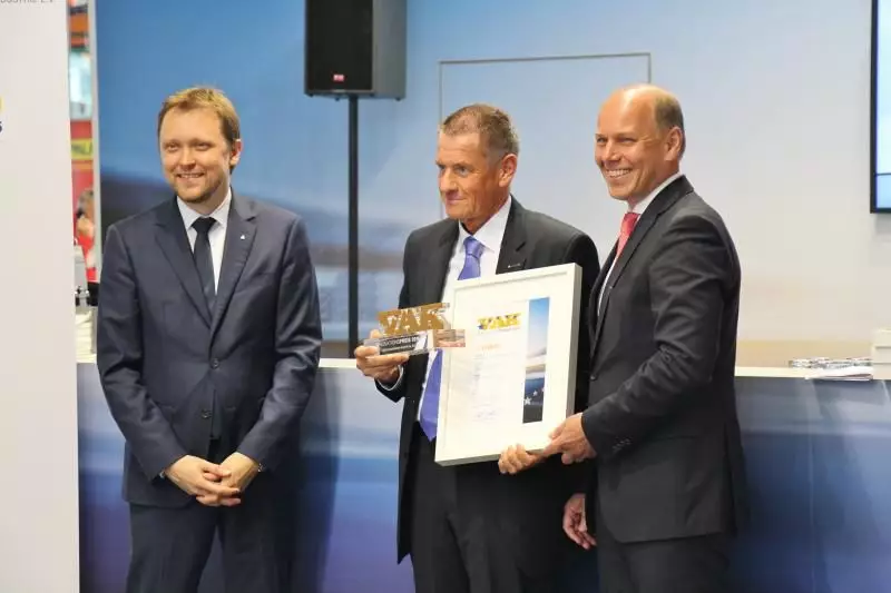 Der 1. Platz des VAK Innovationspreises in der Kategorie Baugruppe, Komponente und Steuerungstechnik ging an das Unternehmen Faun.