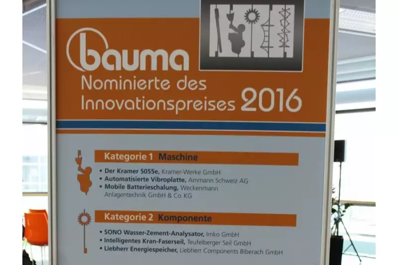 Der Bauma Innovationspreis wird
insgesamt in fünf verschiedenen
Kategorien vergeben.