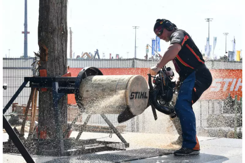 Fliegende Späne und pure Action: Bei den „Stihl Timbersports“ Shows gab es spektakuläre Disziplinen im Sportholzfällen zu sehen.