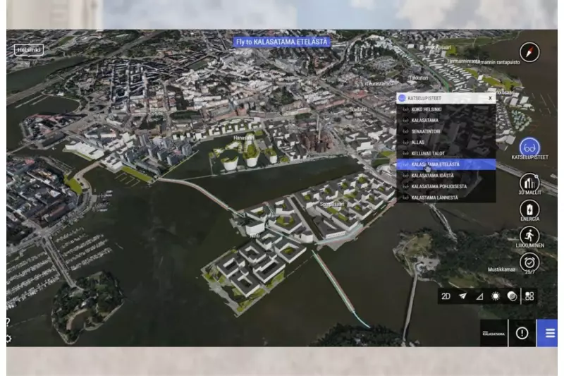 Ein Screenshot der „ContextCapture“ Software von Bentley Systems. Für das Helsinki 3D+ Projekt spielte Reality Modeling eine entscheidende Rolle, da sie es der Regierung ermöglicht, das Reality Mesh zu liefern und ein 3D semantisches Informationsmodell im CityGML-Format für die Interessengruppen der Stadt, für die Projektentwicklung sowie für Bürger, Unternehmen, Universitäten und Forscher zu generieren.