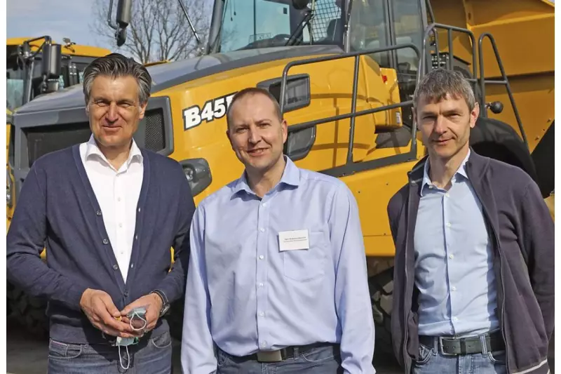 Die Bell-Verantwortlichen in Deutschland (v. l.): Andreas Reinert, Verkaufsleiter, Andreas Heinrich, Geschäftsführer, und Stephan Giese, Leiter Engineering.