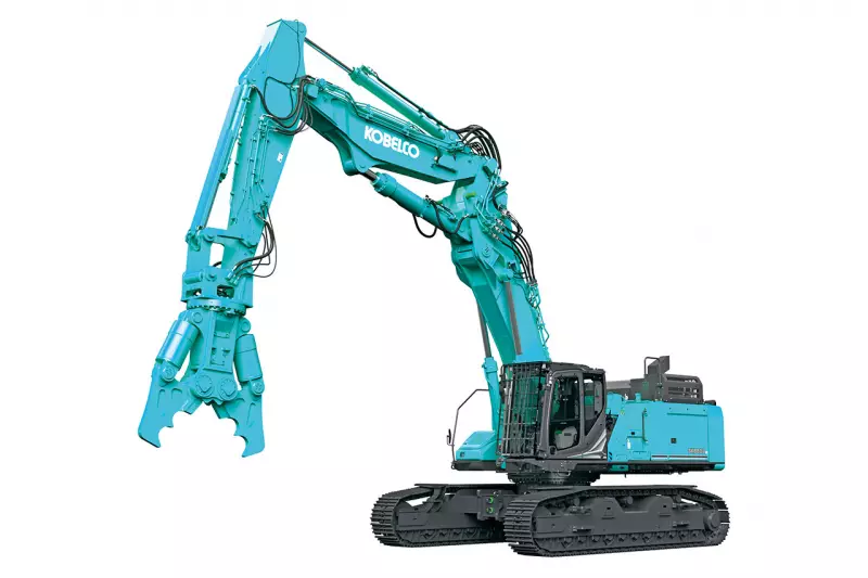 Maximale Reichweite, keine Kompromisse. Der Kobelco SK650DLC-11 setzt neue Maßstäbe in Sachen Effizienz und Sicherheit auf der Baustelle. Quelle: Kobelco