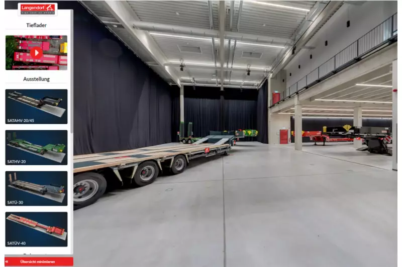 Highlight der neuen Langendorf-Website ist ein 3D-Showroom, in dem sich der Besucher frei bewegen kann. Quelle: Langendorf