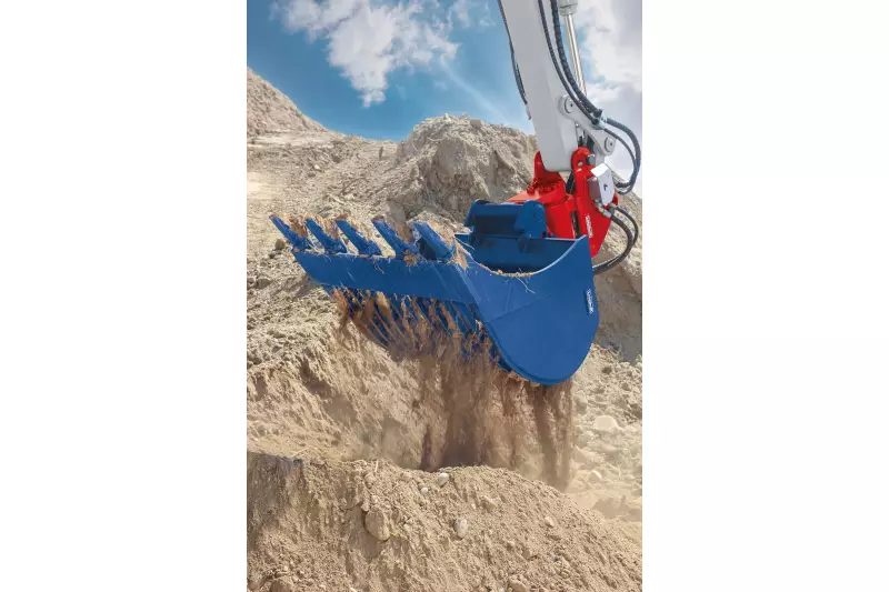 Mit den Sortierlöffeln der HS-Serie von Lehnhoff gelingt Separierung spielend einfach und präzise.
