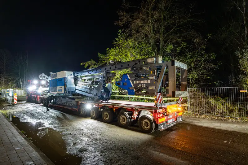 Die kompakte Baugröße des LRB 19 ermöglicht einen einfachen Transport ohne Schwerlastgenehmigung.