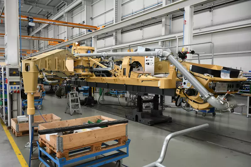 Vom Metallbau bis zur fertigen Maschine. Seit 2019 werden am Standort Bad Schussenried auch Betonpumpen hergestellt. Liebherr ist somit Komplettanbieter in diesem Bereich. Quelle: Treffpunkt.Bau