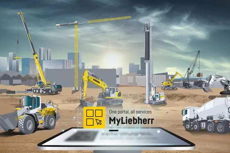 Die Digitalzentrale. Das Portal MyLiebherr macht alle digitalen Services und Produkte für die Nutzer einfach zugänglich und schafft nützliche Verknüpfungen. Quelle: Liebherr