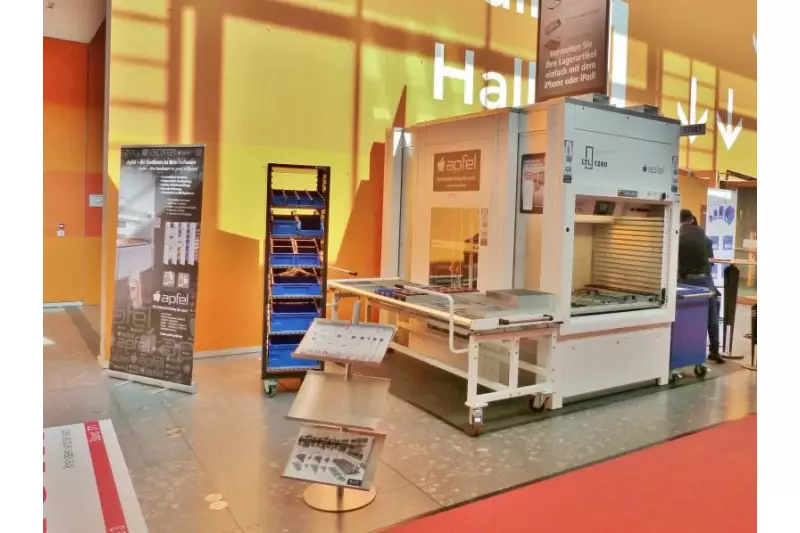 Das Unternehmen Apfel stellte seine Lösungen für die moderne Betriebslogistik vor. Konkret handelt es sich dabei um die Verknüpfung von Lagertechnik mit einer App für Smartphones und Tablets.