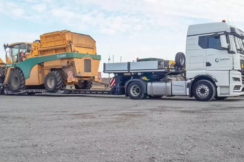 Bei landwirtschaftlichen Maschinen ist besonders die Höhe beim Transport sehr herausfordernd.