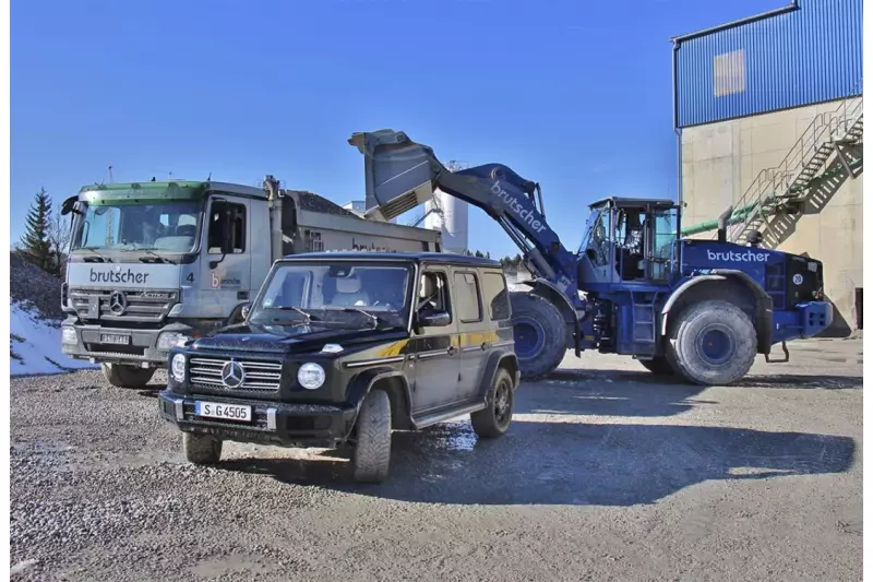 Die G-Klasse macht auch auf der Baustelle eine gute Figur. Das perfekte Fahrzeug für Architekten, Bauleiter und Bauunternehmer.