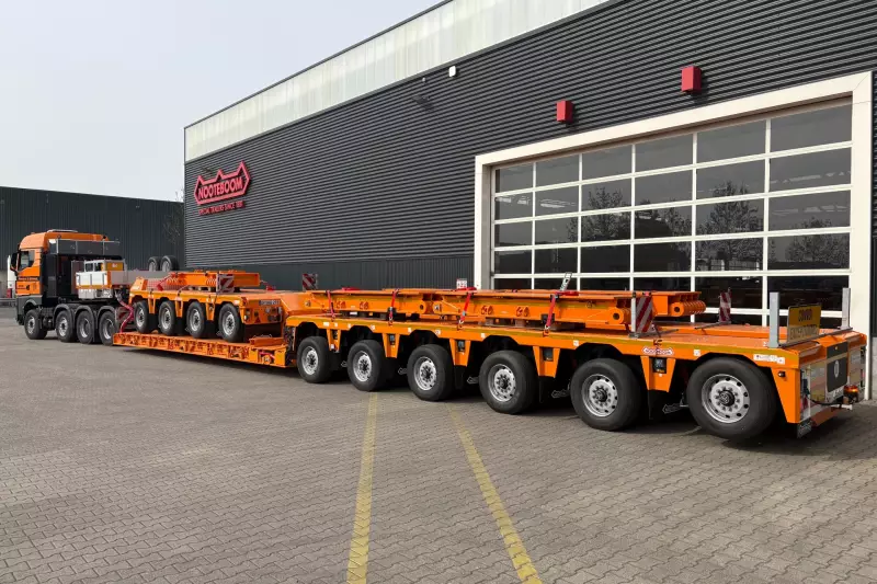 Die Titschkus & Wittrock GmbH & Co. KG aus Stuhr hat ihr Fahrzeugportfolio um ein nutzlastoptimiertes Nooteboom-Tiefbett vom Typ Euro-143-46 ICP erweitert, das sich dank variabler Ladebettlänge und Kurzkuppelstück flexibel vom 4+6-Achs-Tiefbett zum 10-achsigen Satteltieflader umrüsten lässt.