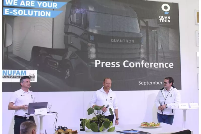 Eine höchst interessante Pressekonferenz über die Zukunft des Wasserstoffantriebs war bei Quantron zu verfolgen. Quelle: Treffpunkt.Bau