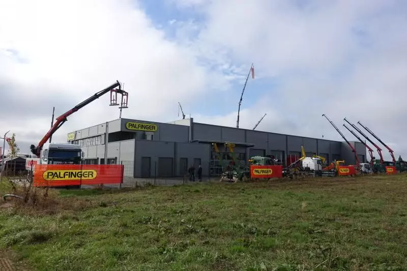 Die neue Palfinger Niederlassung in Ilsfeld mit einer Gesamtgebäudefläche von 1.700 m².