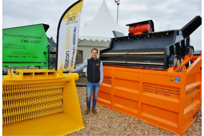 Anbaugeräte, Betonmischanlagen, Dumper, Kommunaltechnik, Radlader, Minikrane, Siebanlagen und vieles mehr hat Baumaschinenprofi Niklas Brimm, Geschäftsführer NB Baumaschinen, in seinem Portfolio.