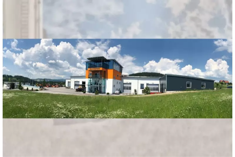 Neues Büro- und Produktionsgebäude auf dem 10.000m² großen Firmenareal von Rockster in Neumarkt im Mühlkreis.