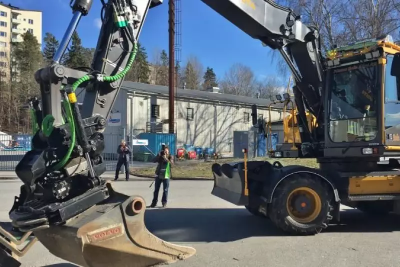 Live Demonstration auf dem Steelwrist Firmengelände.